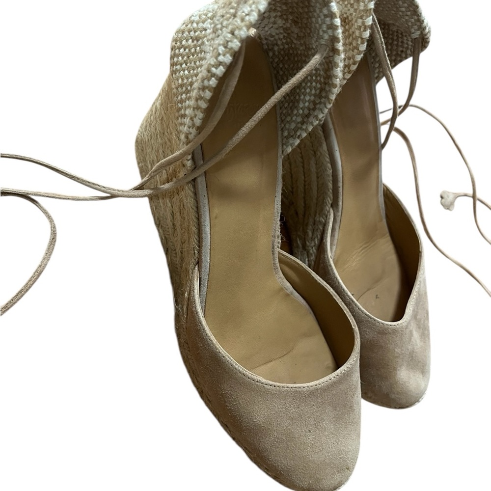 Castaner Tan Espadrille Wedges